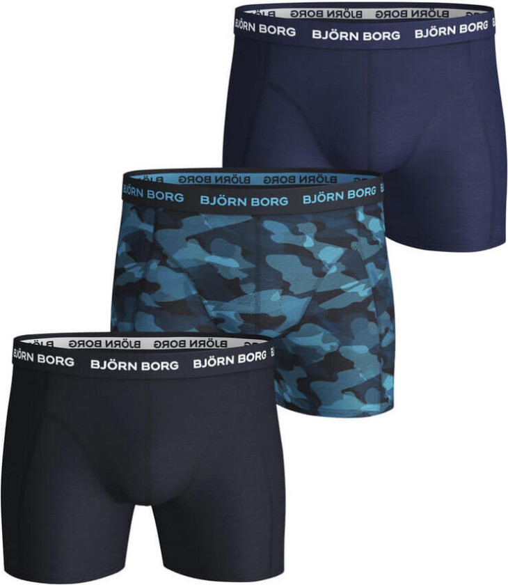 Essential 3-pack Cotton Stretch Shorts - Size S 3 stk.