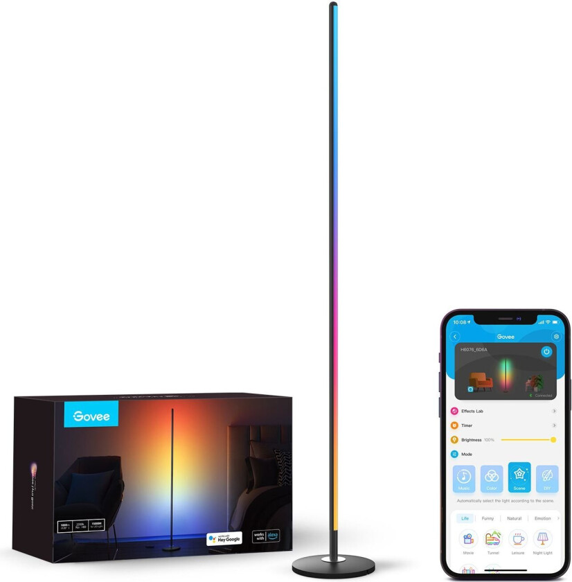 - Smart Gradient Corner Floor Lamp