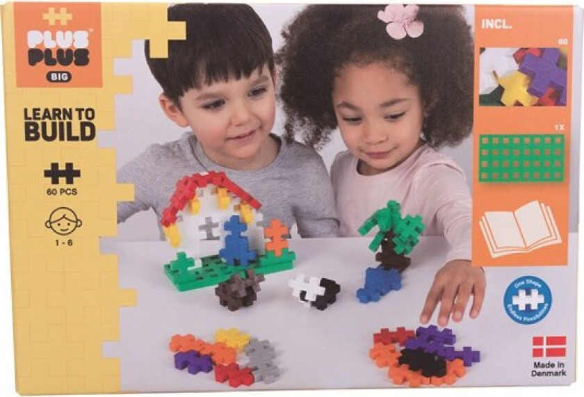 Bilde av Plus-Plus - BIG Lær å bygge, 60 deler (3288)
