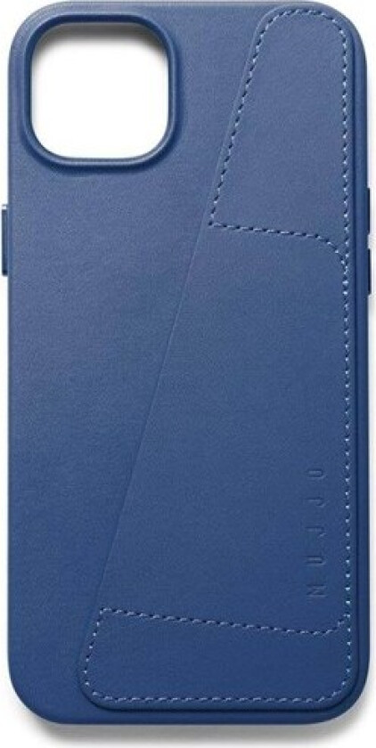 iPhone 14 Plus Leather Wallet Deksel - Blå