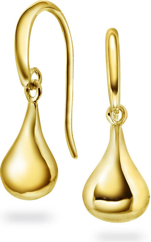 , Dråpe øredobber i 925 forgylt sølv