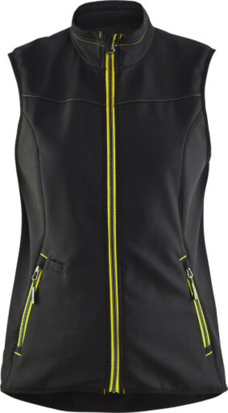DAME Softshell Vest Sort/Høy