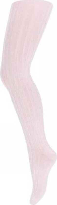 bomull rib strømpebukse - Cherry Blossom