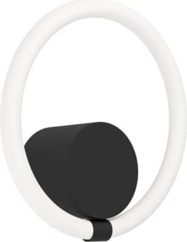 Caranacoa, Overflatebehandlet, Rund, 1 ampuller, 3000 K, IP20, Sort, Hvit