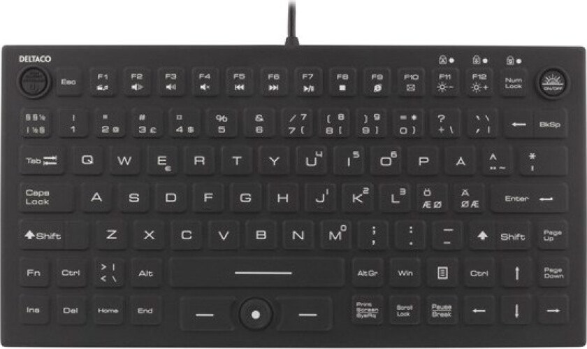 Tb-509 Mini Silikon Blue Led Ip68 Kablet Nordisk Tastatur