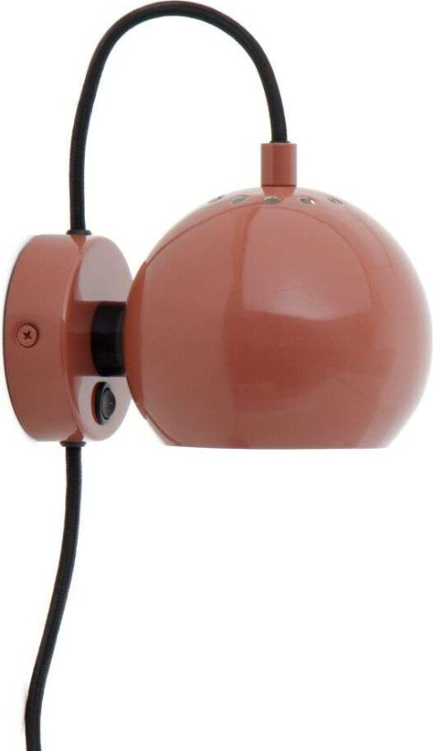 Ball Vegglampe Glossy Red