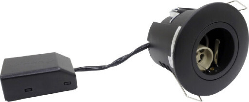 Uni Install Innbygningsspot 63 Rund GU10, sort