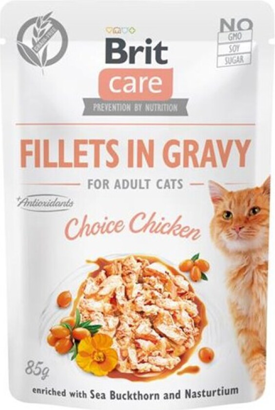 Brit Care Cat Gravy kylling filé i saus 85 g