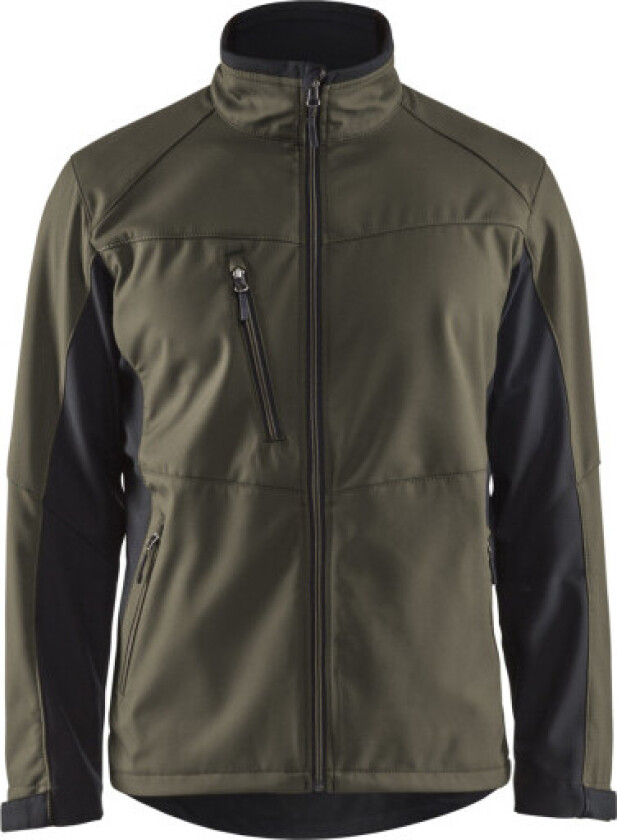 SOFTSHELL JAKKE OLIVENGRØN/SOR