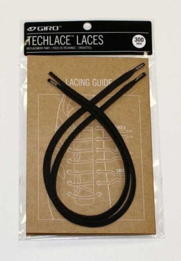 GIRO TECHLACE Lisser sorte 310mm skolisser