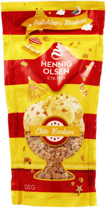 Strøssel Ekte Krokan 100g Hennig-Olsen