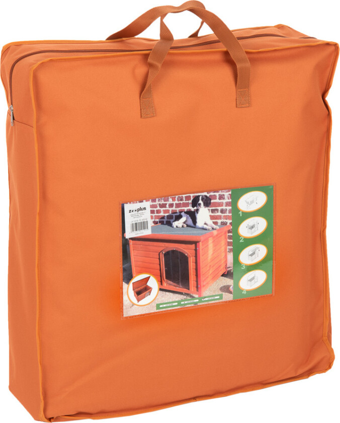 Hundehus Woody flatt tak - Isoliering for str L: B 105 x L 63 x H 66 cm