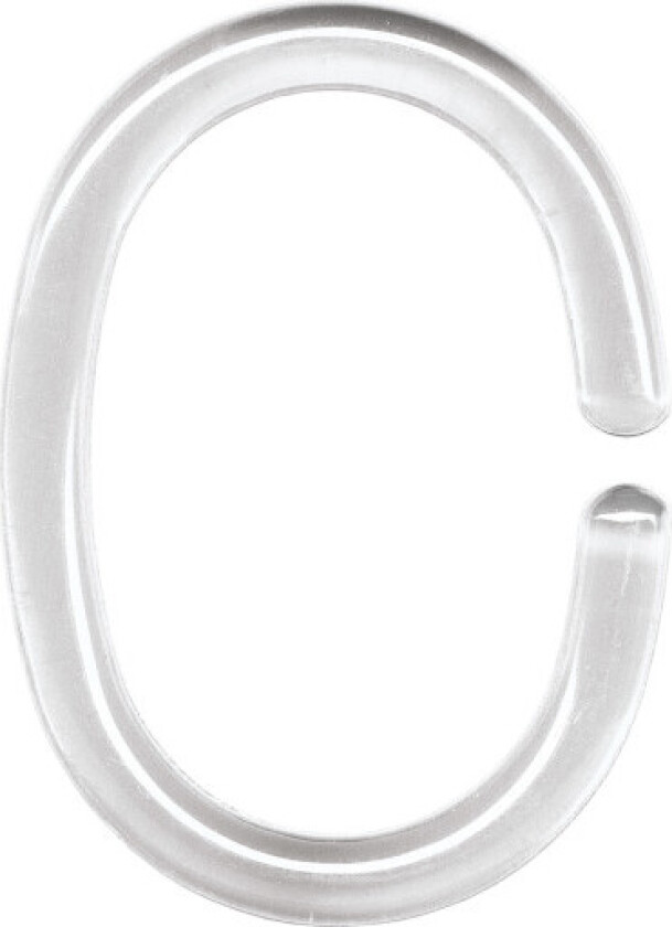 ringe til dusjforheng, 12 stk., klar