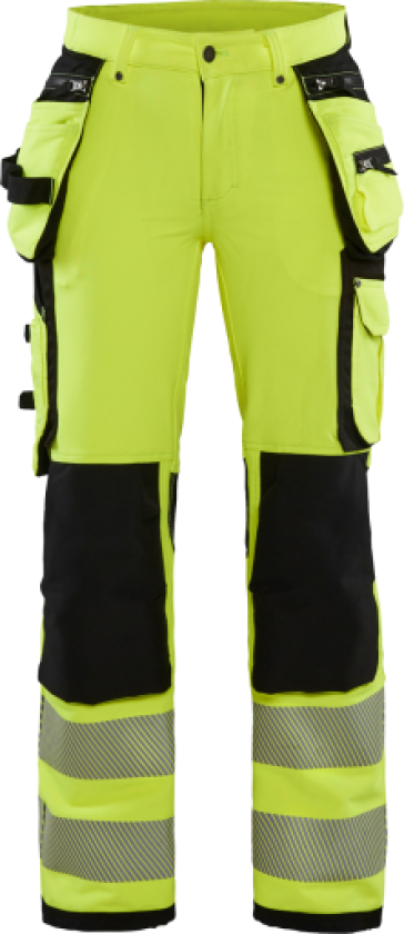 DAME's high vis bukser 4-veis stripe