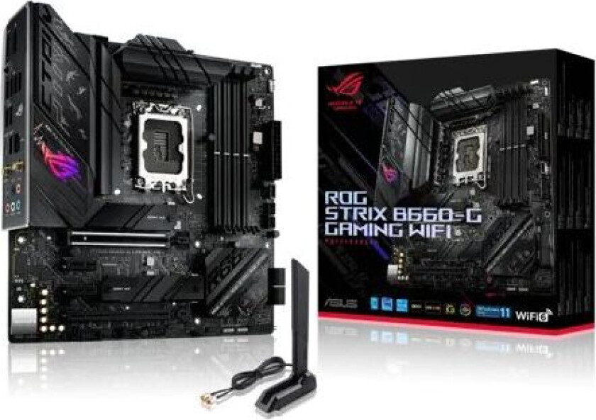 Asus Rog Strix B660-g Gaming Wifi Ddr5 S-1700 Matx Mikro Atx Hovedkort