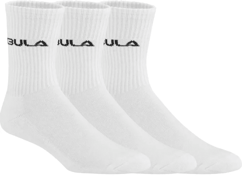 Bula Men's Classic Socks 3pk 43/45, White