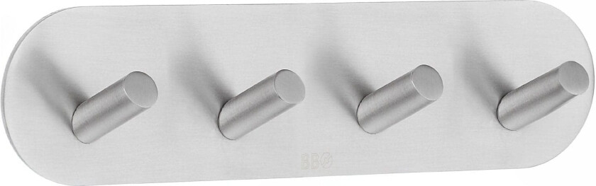 knaggrekke, børstet rustfritt stål