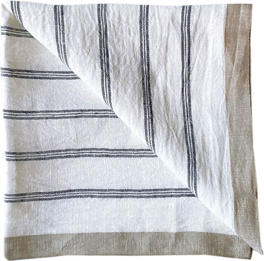 Maya linserviett 50x50 cm Navy Stripe