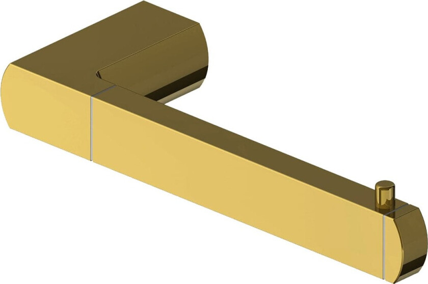 Square toalettrullholder, børstet messing
