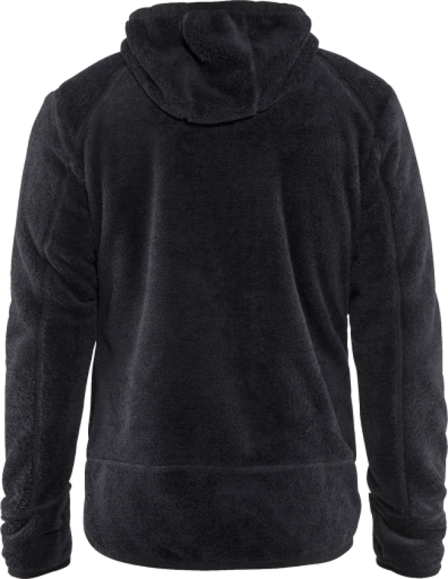 Fiberpelsjakke Sort/Sølv XXXL