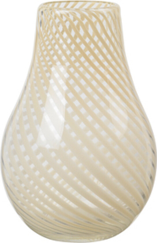 Ada Cross Stripe vase 22,5 cm Light yellow