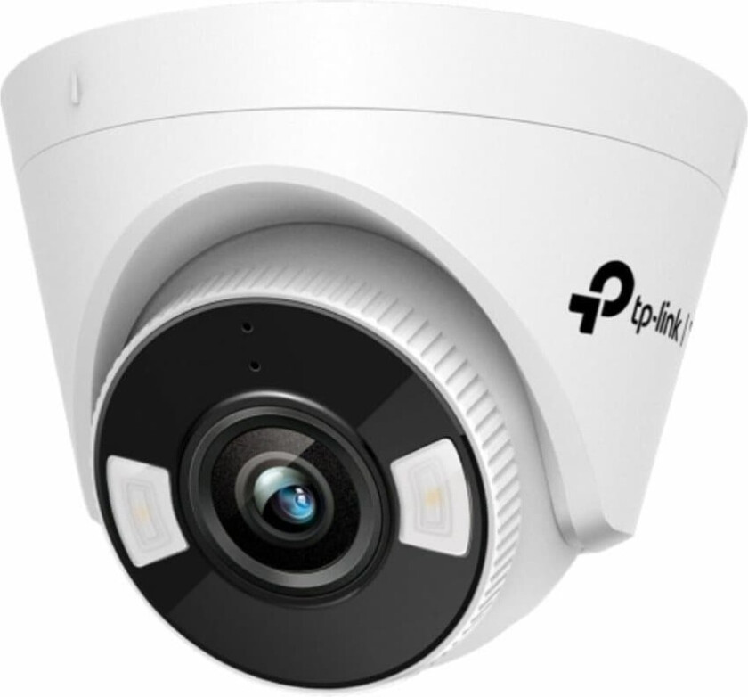 VIGI 2.8MM 4MP FULL-COLOUR TURRET NETWORK CAMERA, EQUIPED POE/12V DC, 2YR, IP-sikkerhetskamera, Innendørs, Koblet med ledninger (ikke trådløs), Tak, Hvit, Tårn
