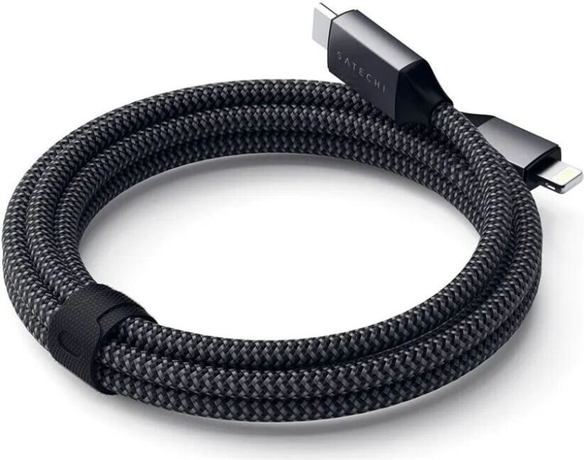 1,8 meters USB-C til Lightning-kabel - Svart