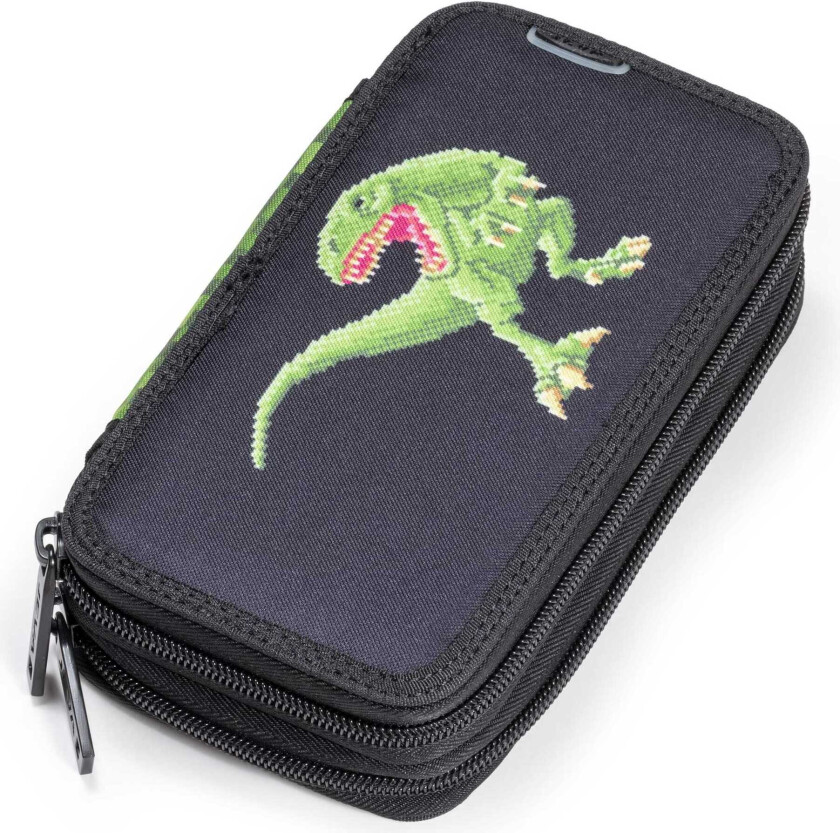 Pennal Dobbelt lynlåse - Pixel Rex