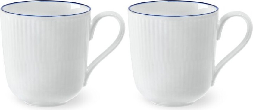 Blueline kopp 28 cl 2-stk. Hvit-blå