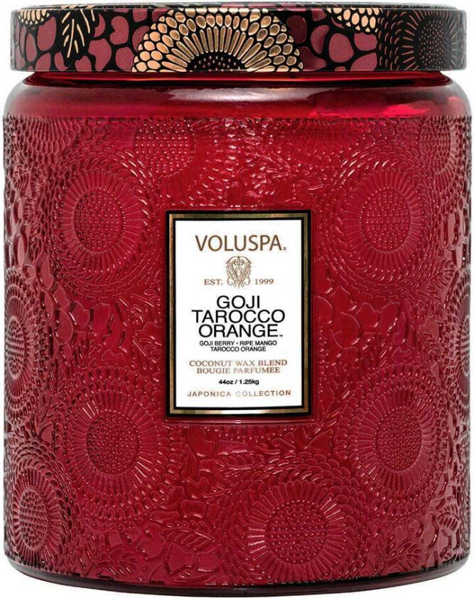 Luxe Jar Candle Goji Tarocco Orange, 1250 g  Duftlys