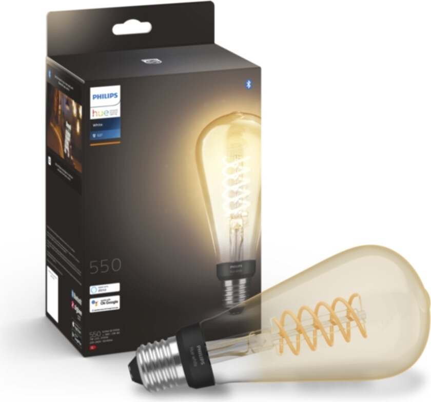 Hue W E27 Filament Lyskilde 7W ST72 - 60323