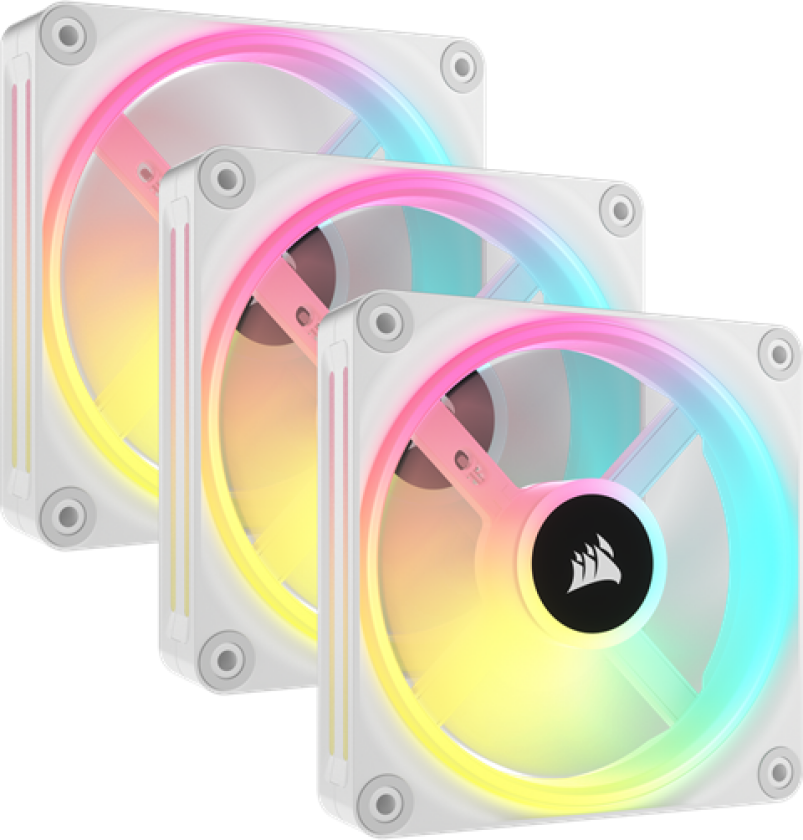 Corsair Icue Link Qx120 Rgb Starter Kit White 120 Mm