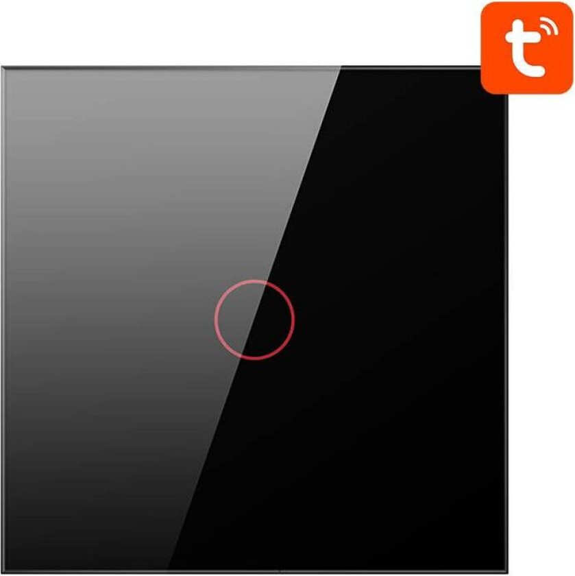 ZigBee Touch Light Switch ZTS02-EU-B1 Single TUYA (svart)