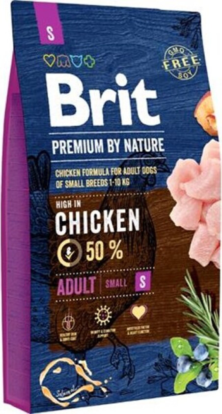 Brit Premium By Nature Dog Adult Small Chicken (8 kg)