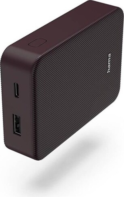 Powerbank Colour 10 10000mAh USB-C+USB-A Plum Nødlader - 10000 mAh