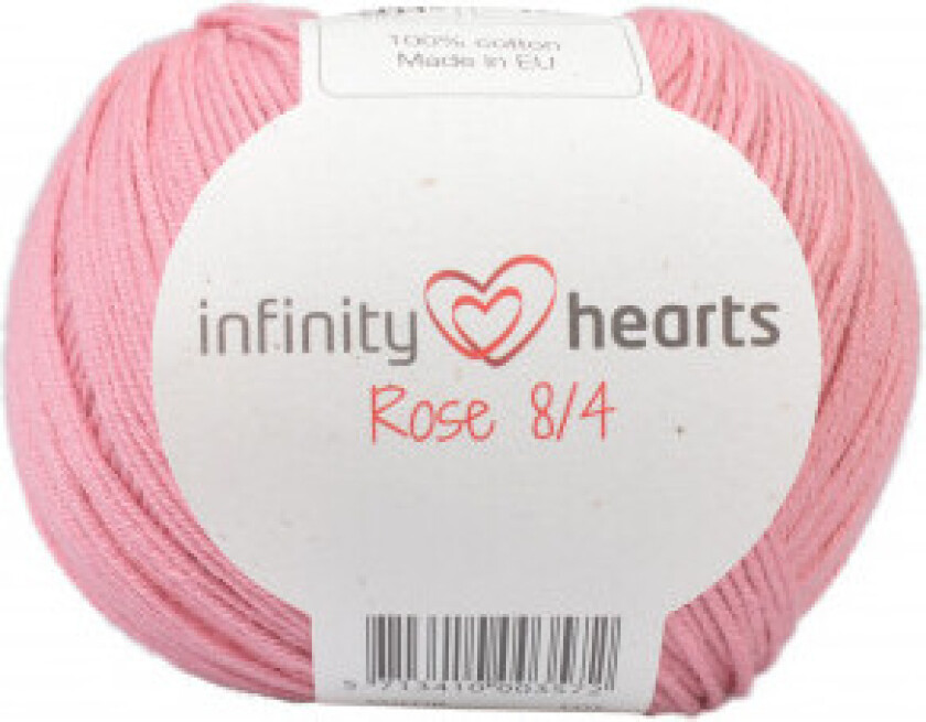 Rose 8/4 Garn Unicolor 27 Lys gammel rose