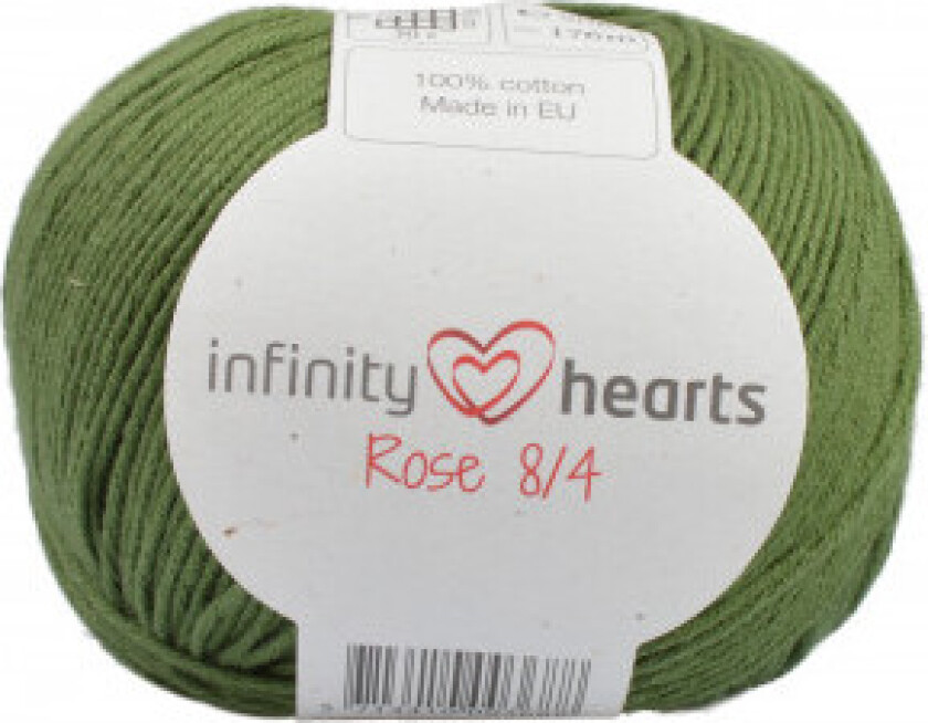 Rose 8/4 Garn Unicolor 163 Mørkegrønn