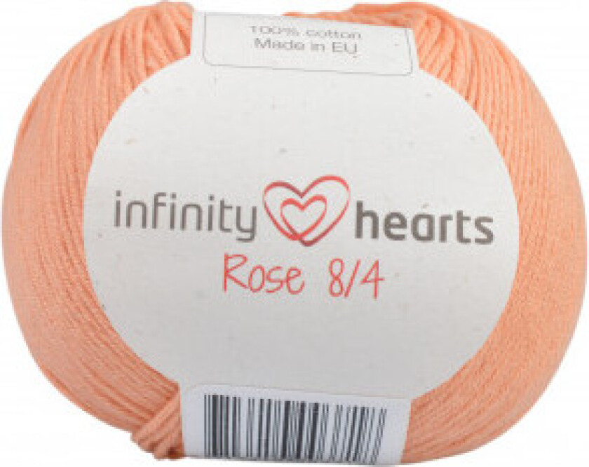 Rose 8/4 Garn Unicolor 195 Fersken