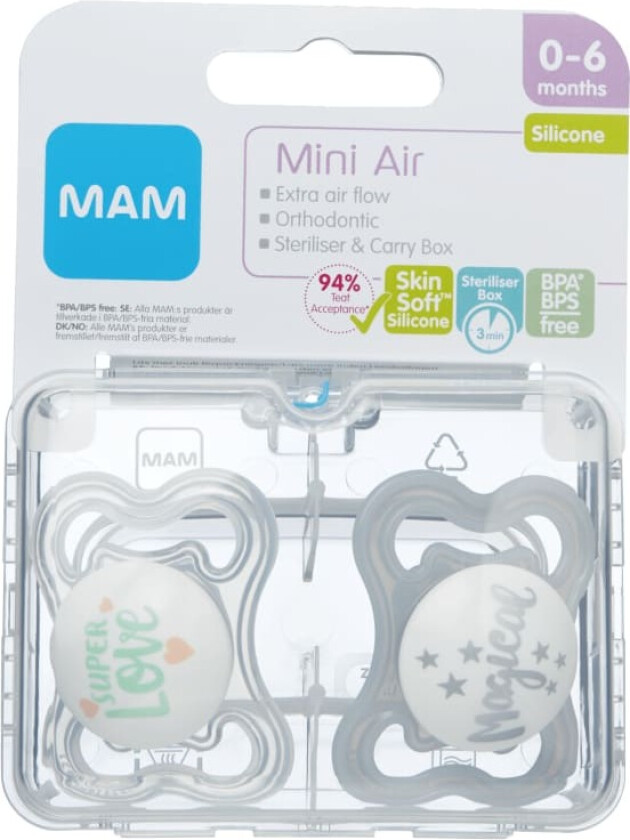 Narresmokk Air 0-6m Silk 2stk