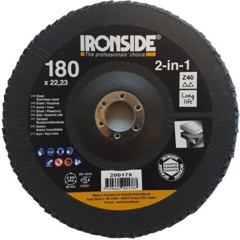 200178 Lamellrondell 180 mm Z40