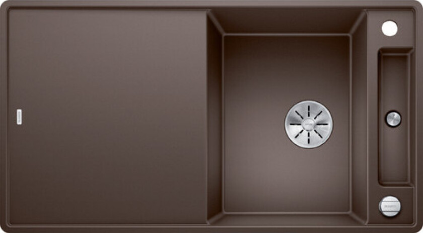 Axia III 5 S-F kjøkkenvask, 90,5x50 cm, brun