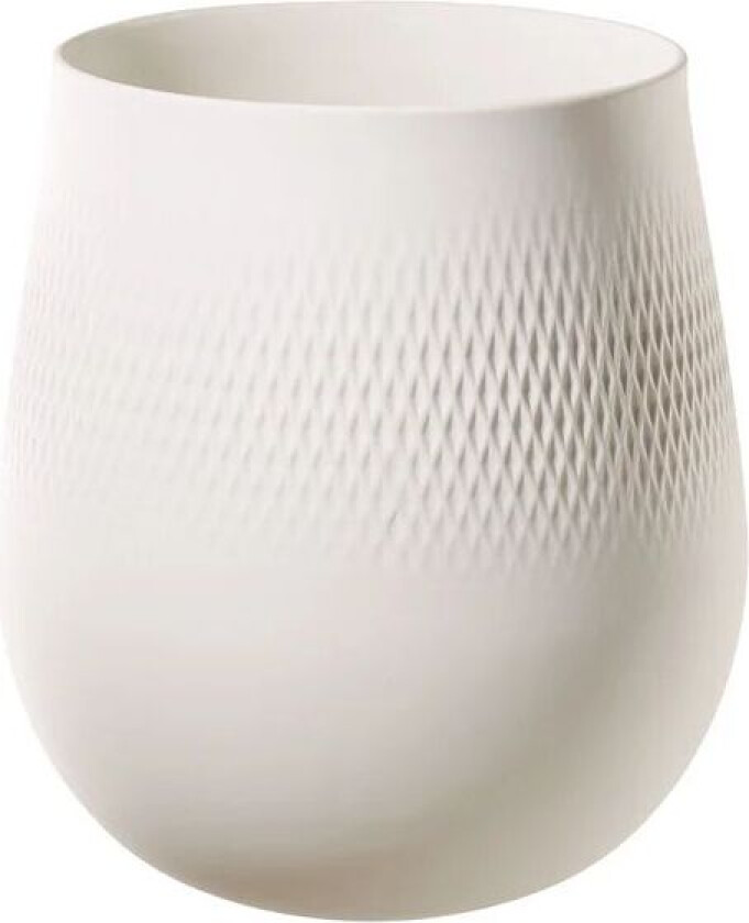 Collier Blanc Carre vase stor