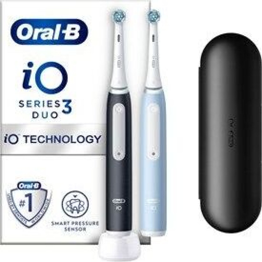 Oral-B iO3 Duo - Matt Black / Ice Blue