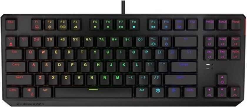 Thock TKL - keyboard - black - Tastatur - Svart