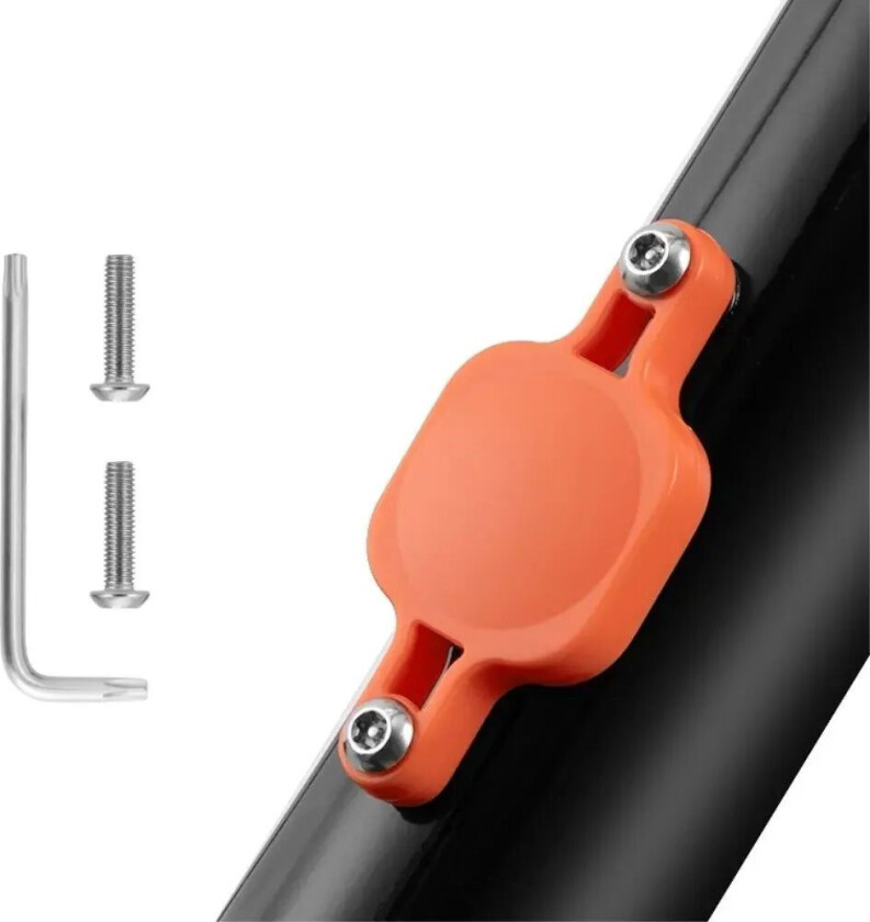 AirTag Plastdeksel m. Sykkelfeste - Oransje