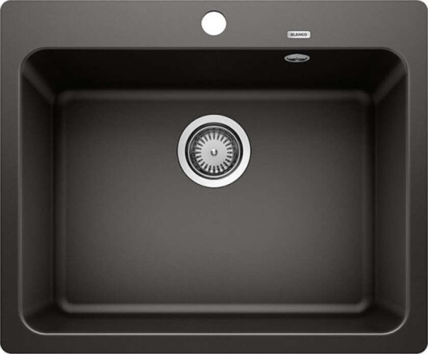 Naya 6-F UX kjøkkenvask, 60,40x49,90 cm, sort