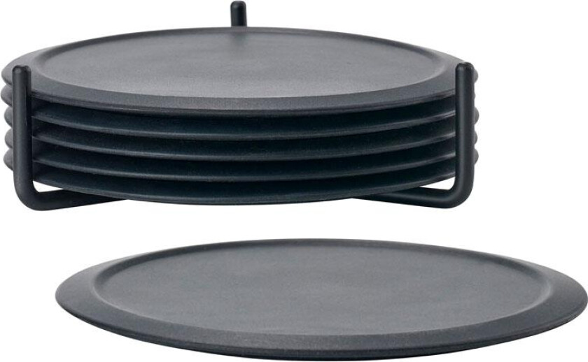 Bilde av Singles glassunderlag med beholder Black