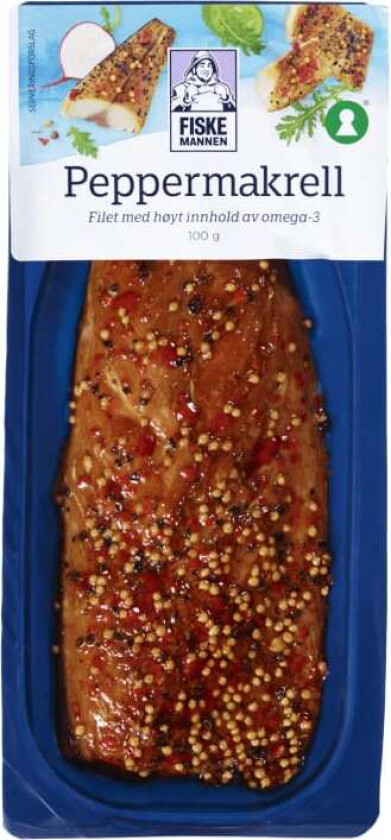 Peppermakrell Varmrøkt 100g