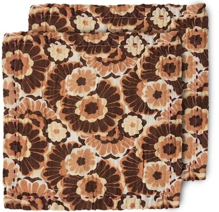 Floral bomullsserviett 30 x 30 cm 2-pakning Vintage