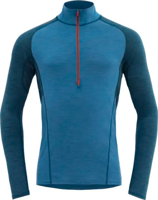 Bilde av Running Merino 130 Zip Neck Herre Blue M